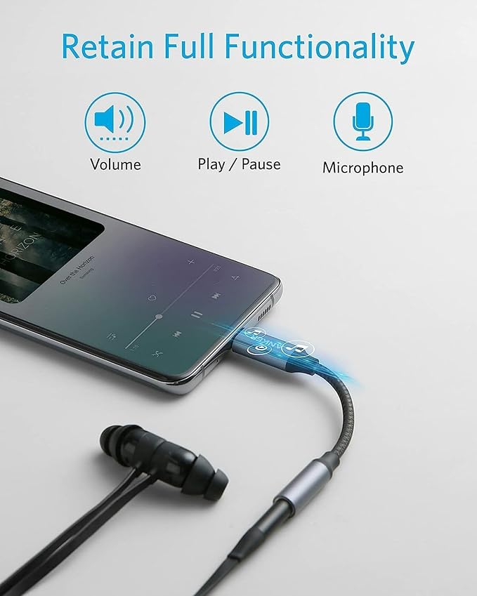 Anker Adaptateur USB-C Audio (3,5 mm, câble tressé)