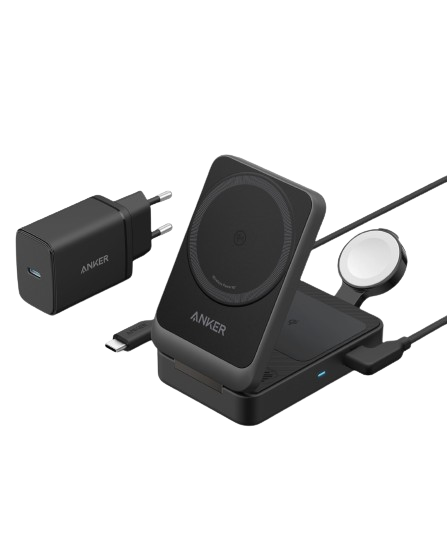 Station de recharge sans fil Anker (pliable, 3-en-1)
