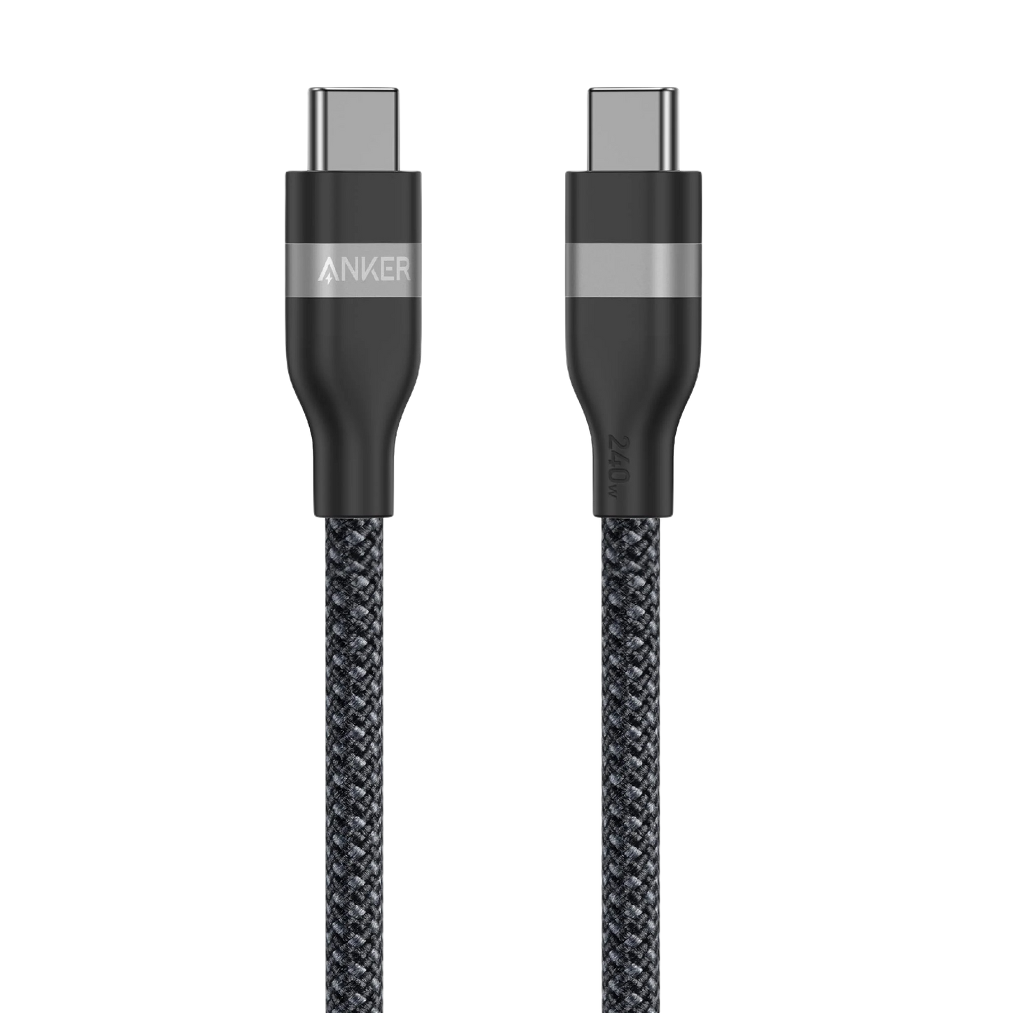 Câble Anker USB-C vers USB-C (240 W, upcyclé et tressé)