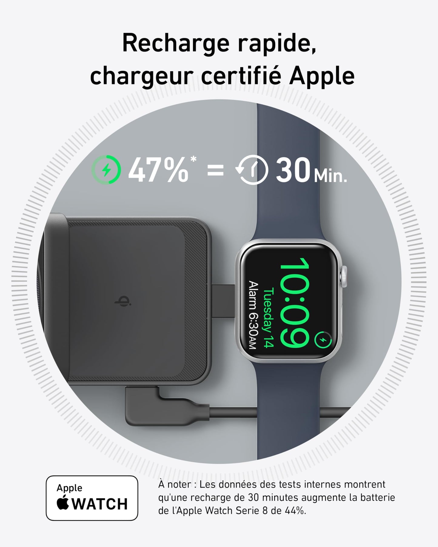 Station de recharge sans fil Anker (pliable, 3-en-1)