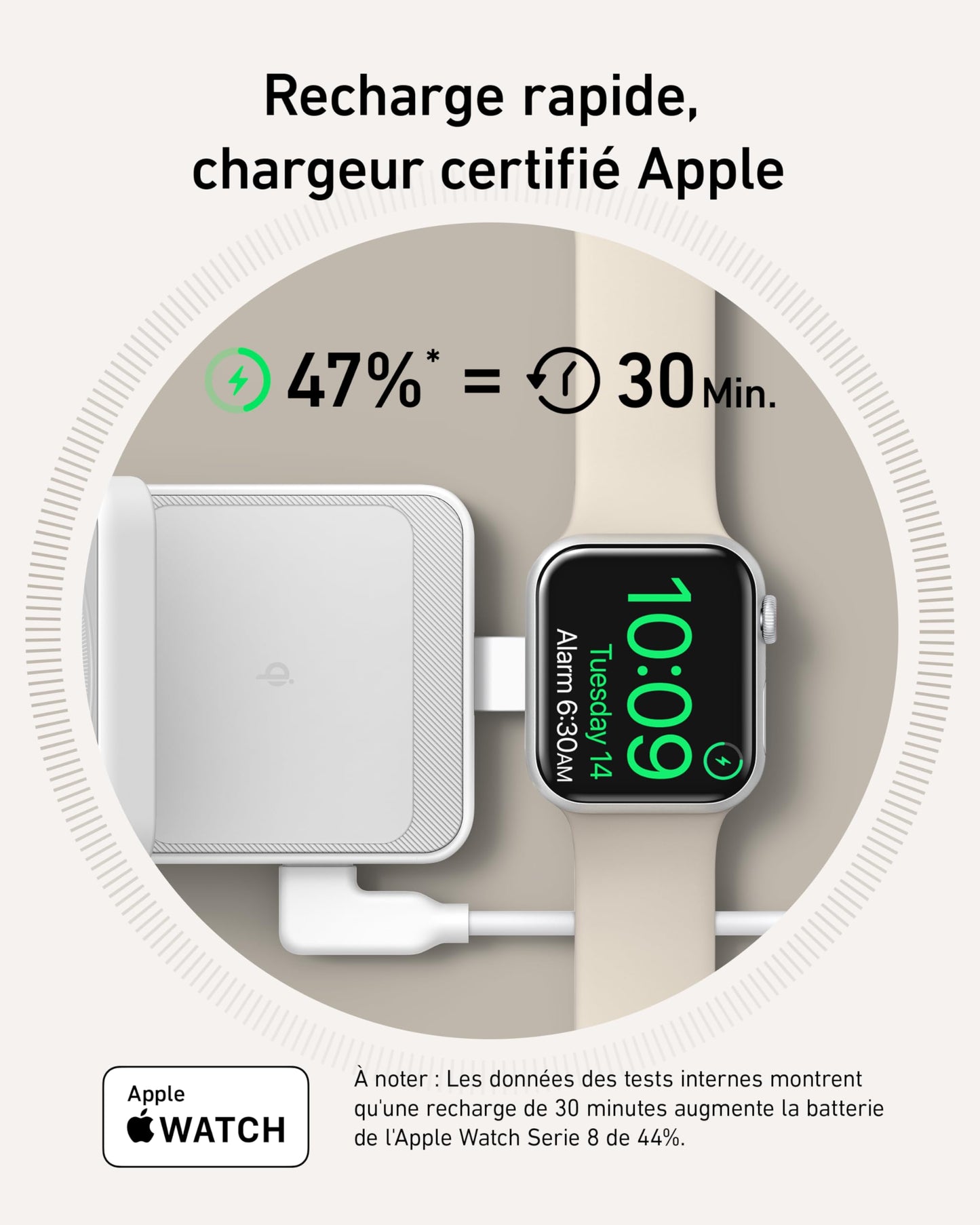 Station de recharge sans fil Anker (pliable, 3-en-1)