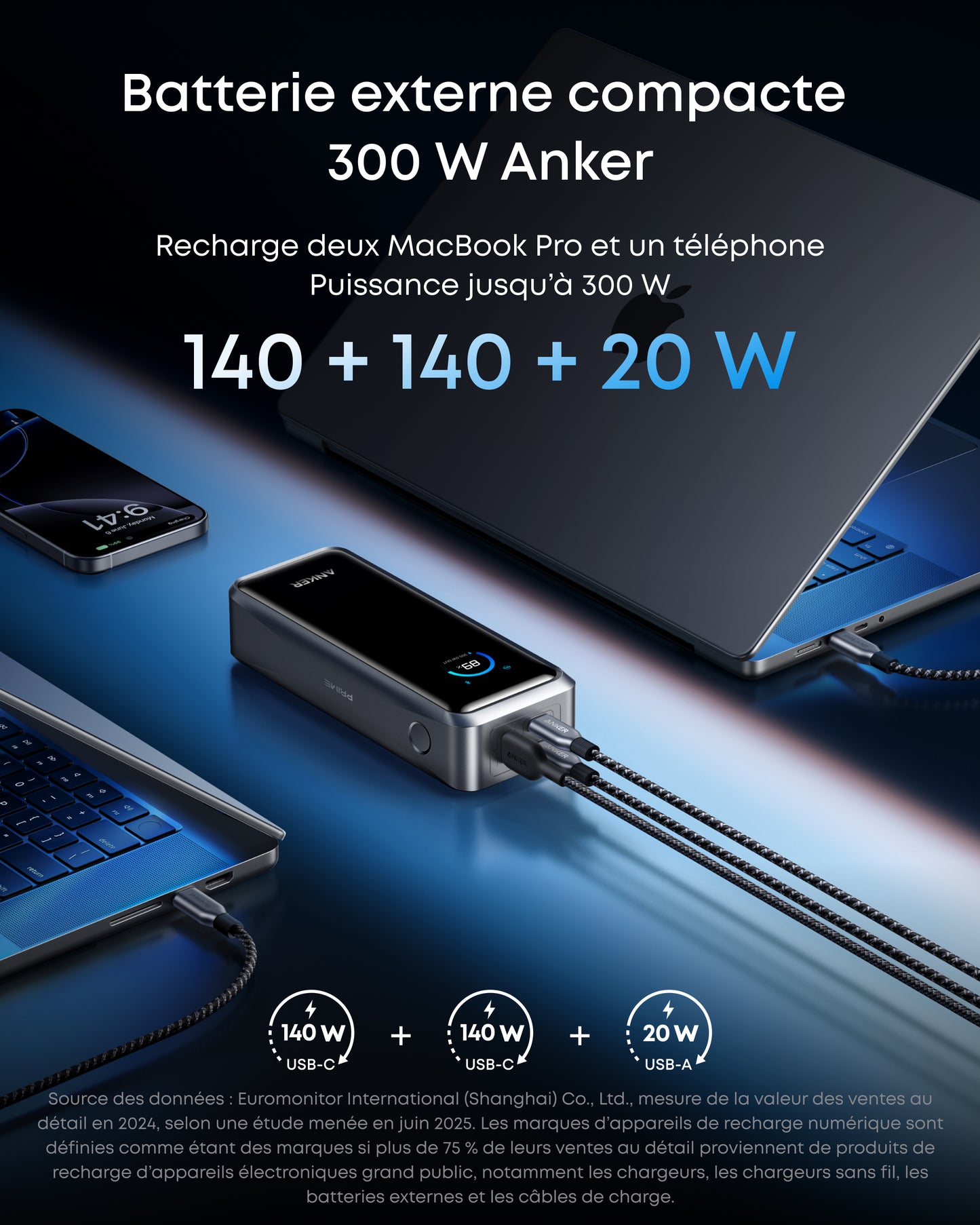 Batterie externe Anker Prime (26K, 300 W)