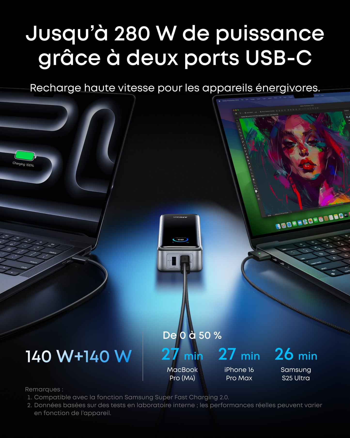 Batterie externe Anker Prime (26K, 300 W)