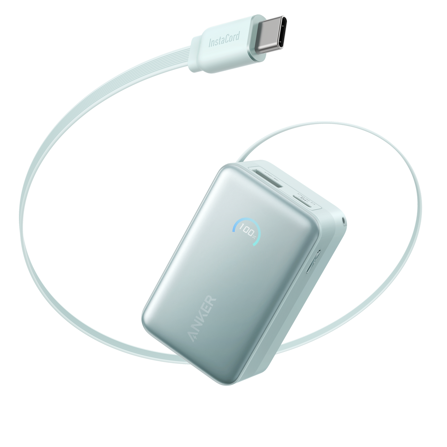 Batterie externe Anker Nano (10K, 45 W, câble USB-C rétractable intégré)
