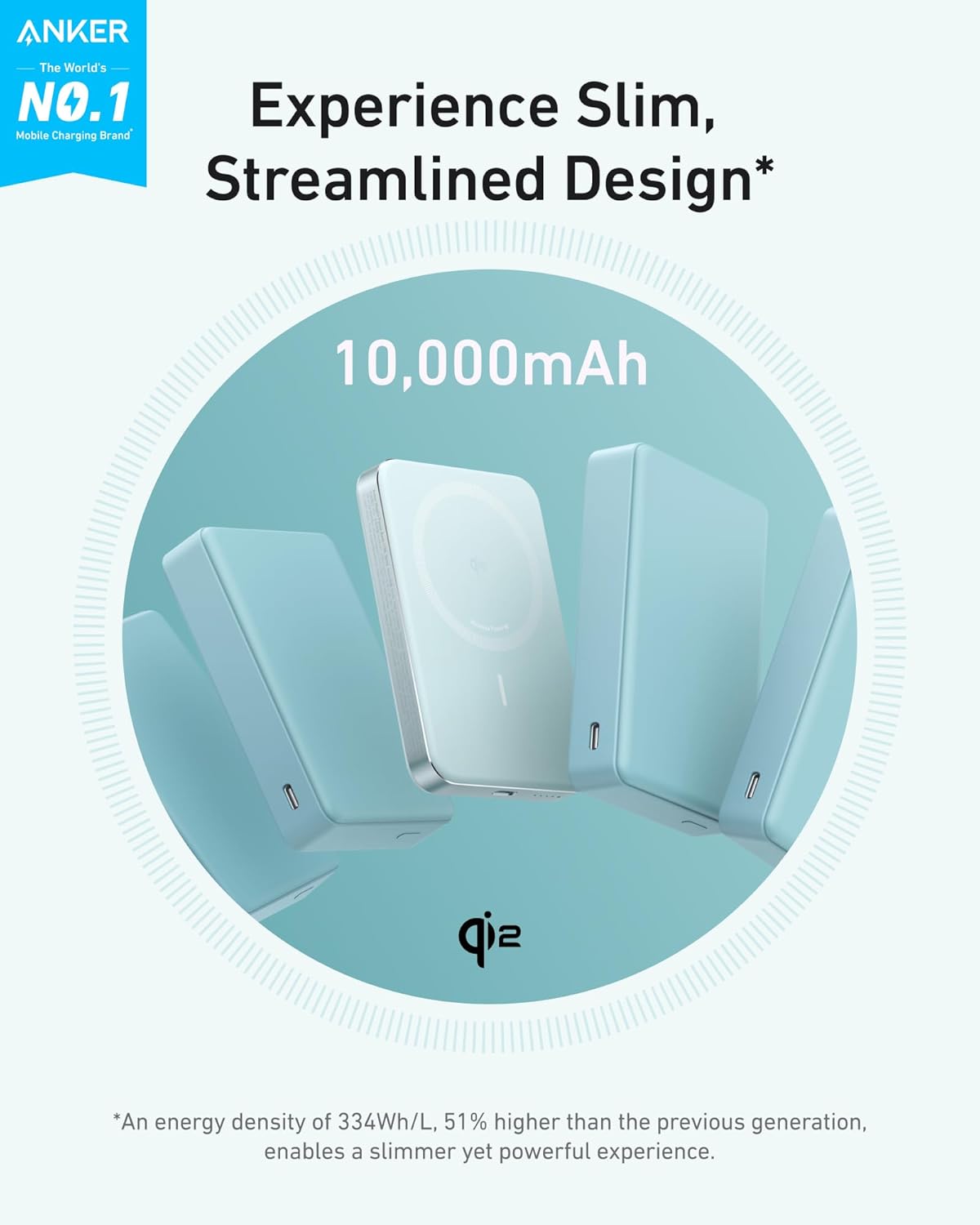 PowerBank Anker MagGo (10K, Slim)