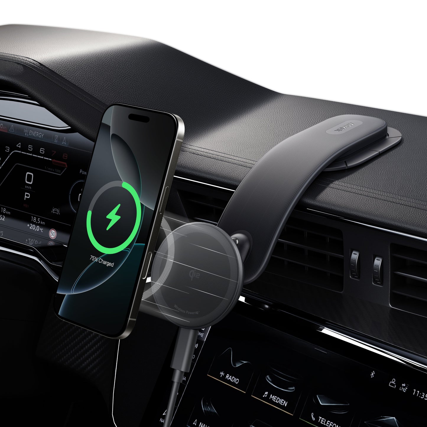 Chargeur allume-cigare magnétique Qi2 Anker