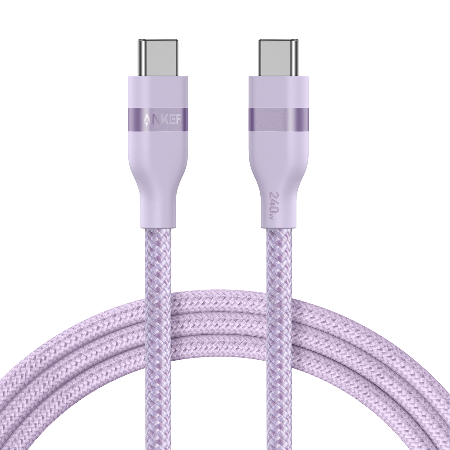 Câble Anker USB-C vers USB-C (240 W, upcyclé et tressé)