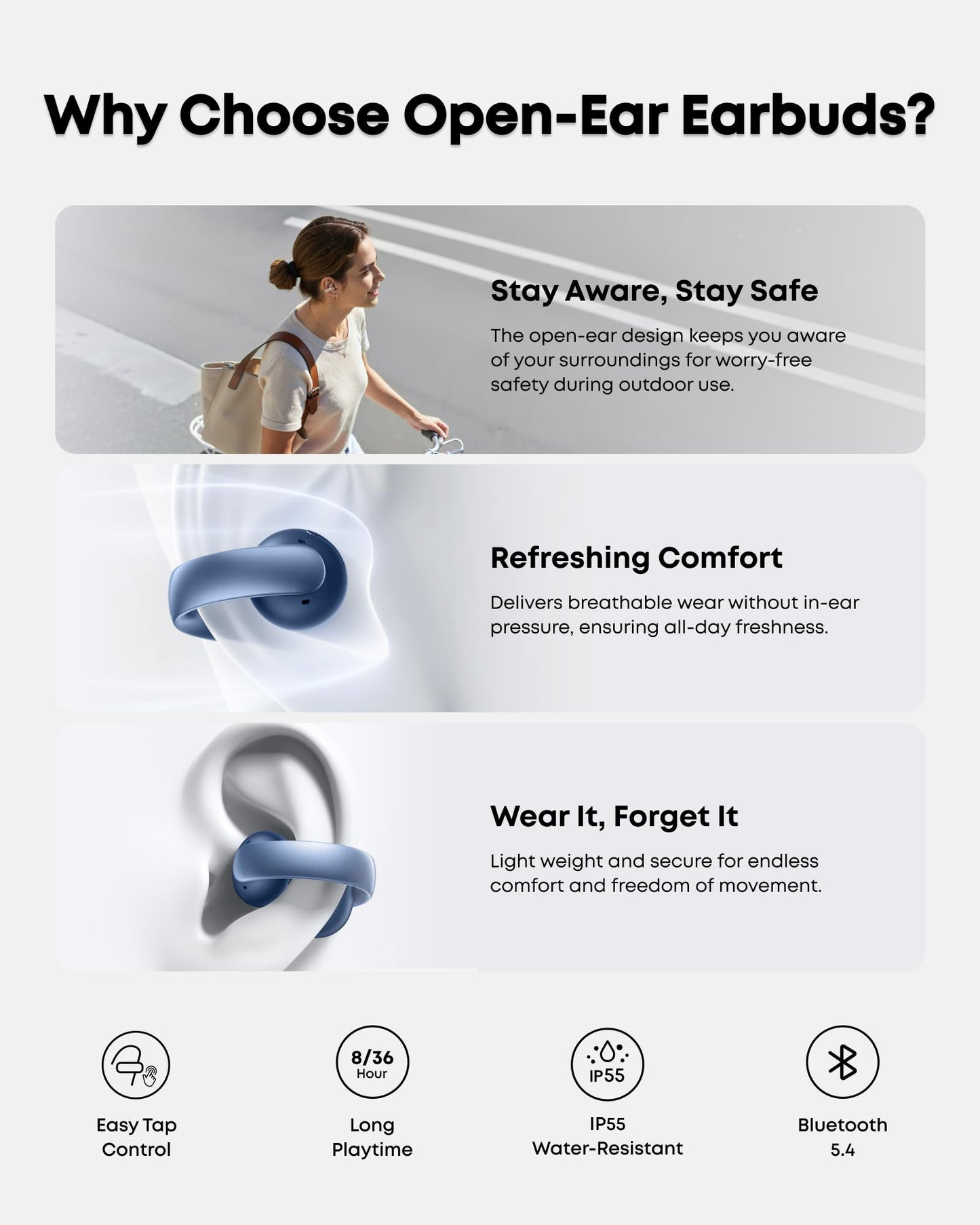 AeroClip | Écouteurs oreilles libres à clip