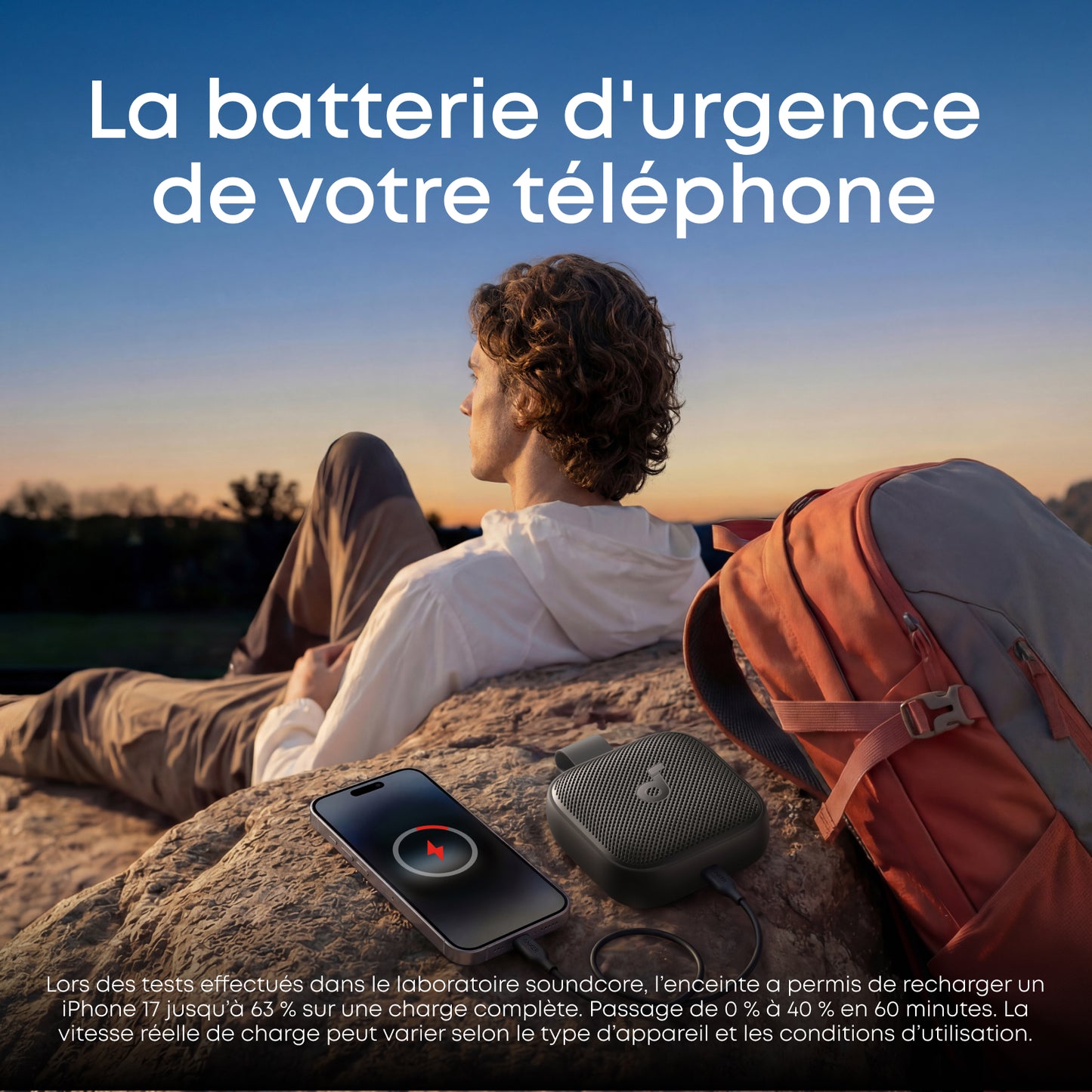 Boom Go 3i + Chargeur Anker Nano (45 W, écran intelligent)