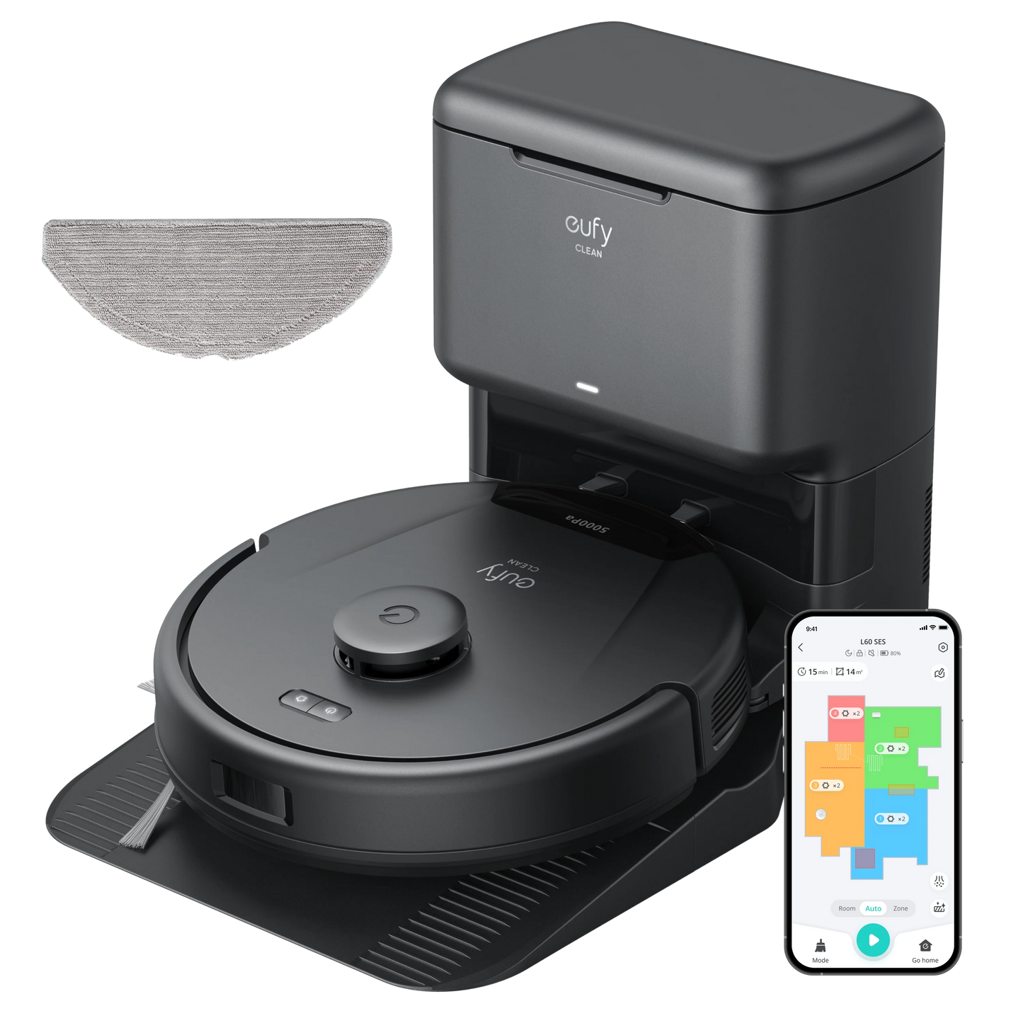 eufy Clean L60 et station avec système d'autovidage