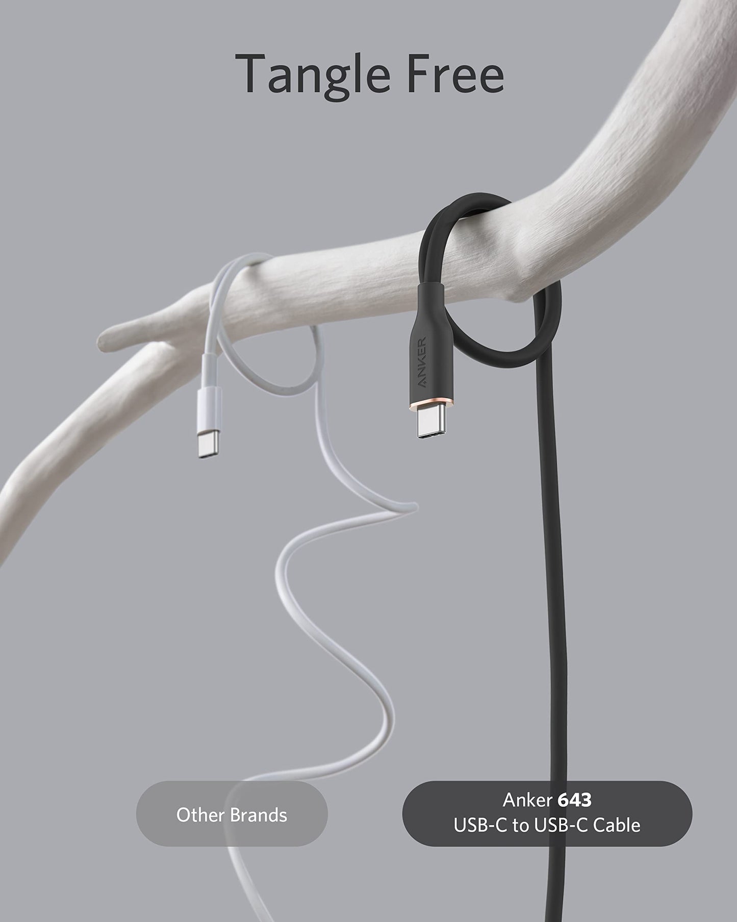 Anker câble USB-C vers USB-C PowerLine III Flow