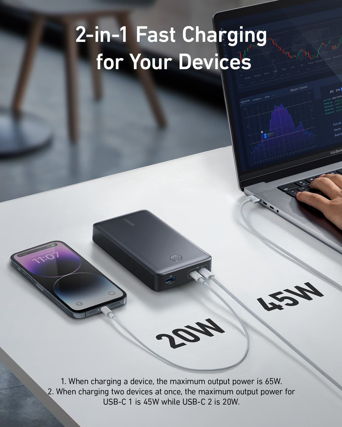 Anker <b>537</b> PowerBank (PowerCore 24K pour ordinateur portable)