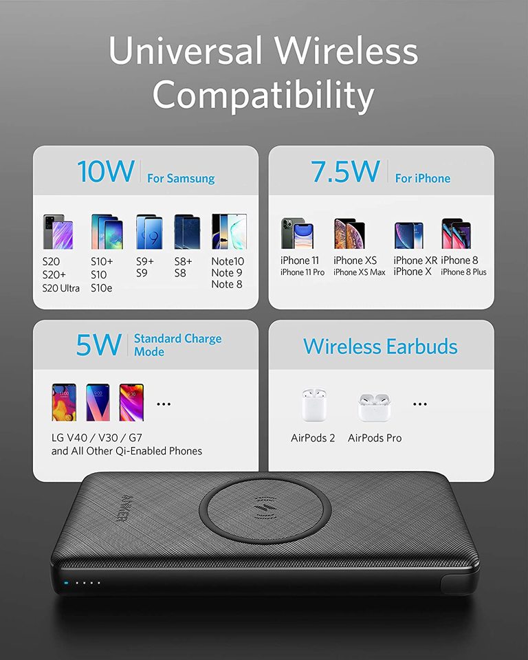 Anker <b>533</b> Wireless Power Bank (PowerCore 10K)