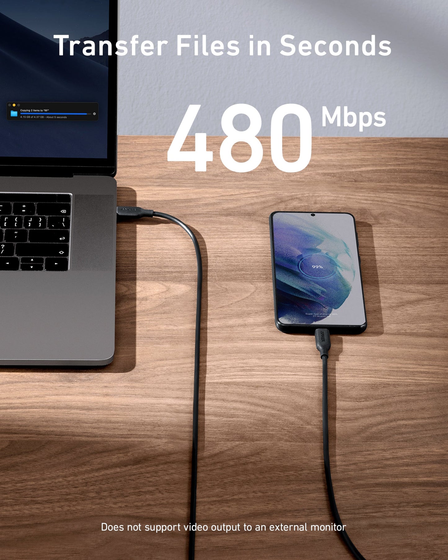 Anker PowerLine III Câble de charge USB-C vers USB-C 2.0