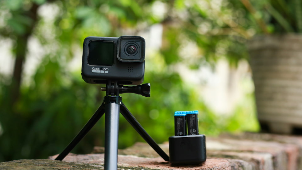 Caméra GoPro avec des batteries de rechange