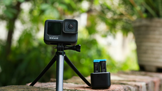 Caméra GoPro avec des batteries de rechange