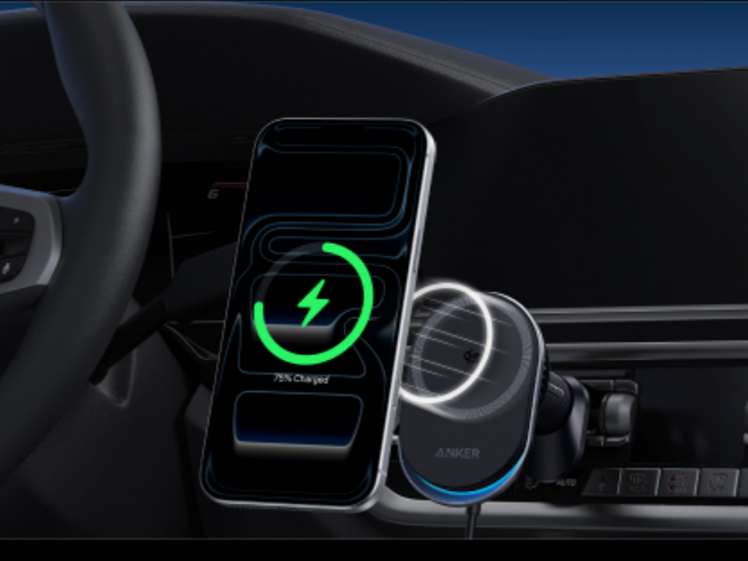 Chargeur MagSafe voiture iPhone avec recharge sans fil Qi2