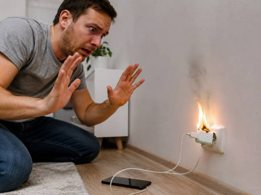 Chargeur qui prend feu : causes, signes et prévention