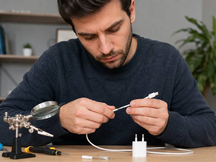 Comment réparer un chargeur iPhone