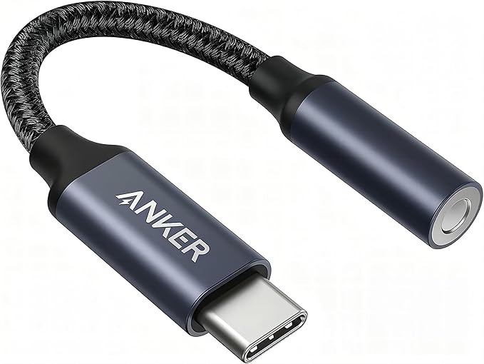 Anker Adaptateur USB-C Audio (3,5 mm, câble tressé)