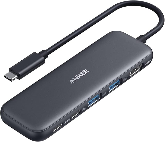 Anker Hub USB-C (5-en-1, HDMI 4K, MacBook/PC)
