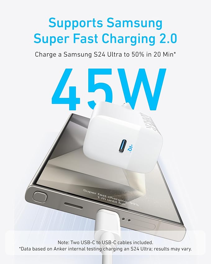 Anker Chargeur USB C Rapide 45 W