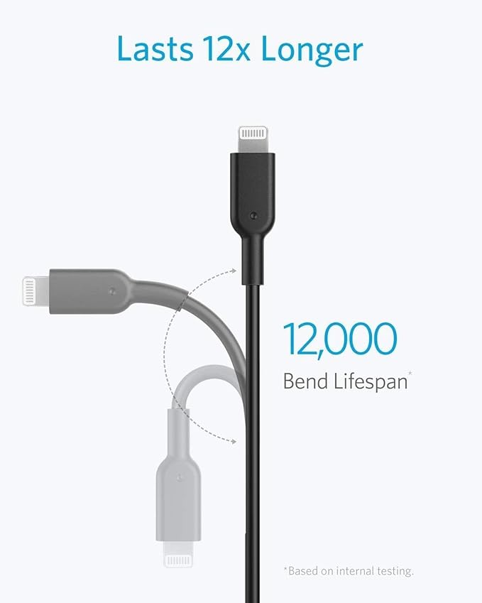 Anker Powerline II Câble USB C vers Lightning [1,8 m certifié MFi]