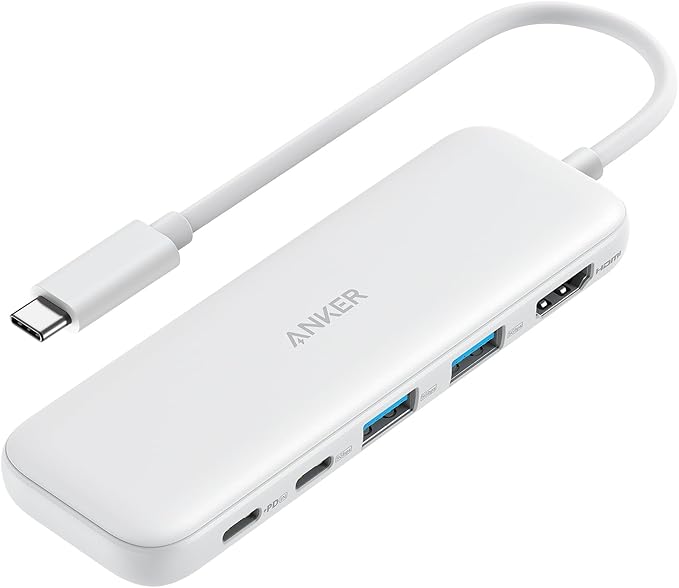 Anker Hub USB-C (5-en-1, HDMI 4K, MacBook/PC)