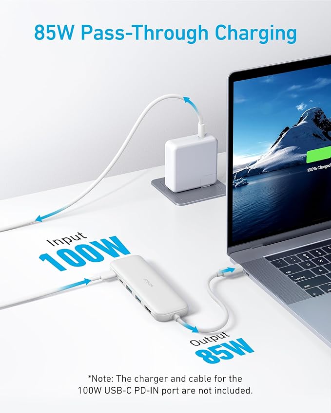 Anker Hub USB-C (5-en-1, HDMI 4K, MacBook/PC)