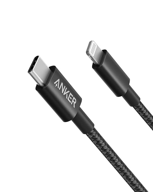 Anker Câble USB C vers Lightning  [1.8m, certifié Apple MFi]