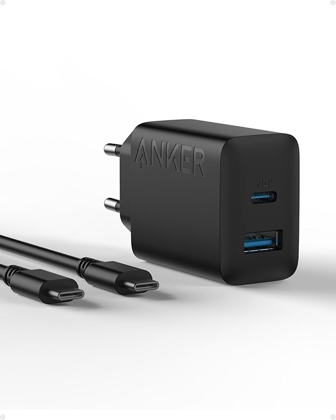 Chargeur Anker 20 W (iPhone/iPad, USB-C, câble 1,5 m)