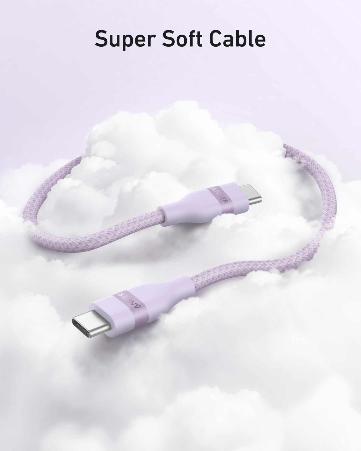 Câble Anker USB-C vers USB-C (240 W, upcyclé et tressé)