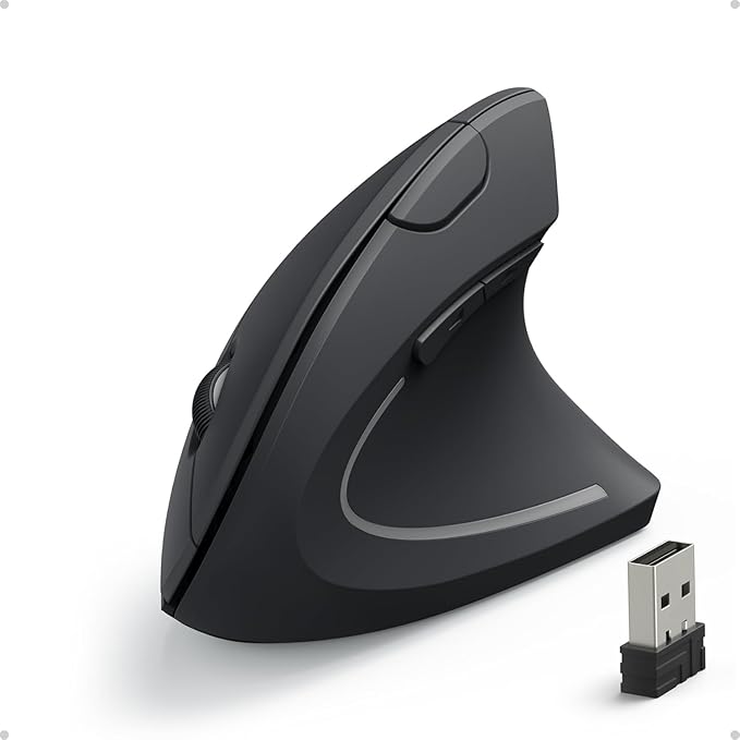 Souris Anker verticale (sans fil, 800–1600 DPI, 5 boutons)