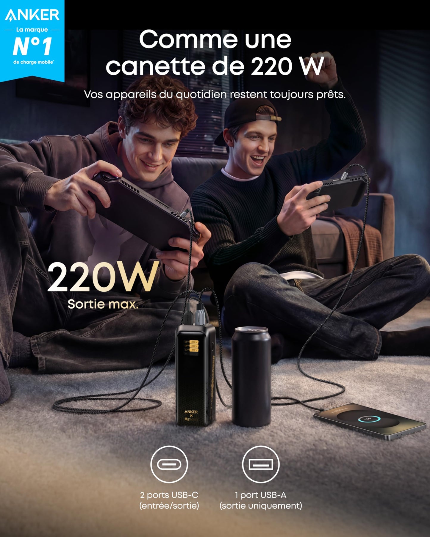 Batterie externe Anker Prime (20K, 220 W) édition Black Myth