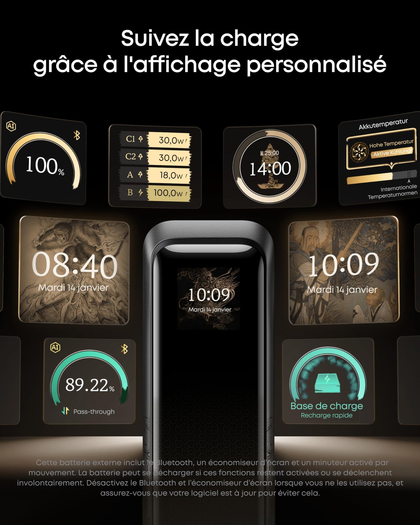 Batterie externe Anker Prime (20K, 220 W) édition Black Myth