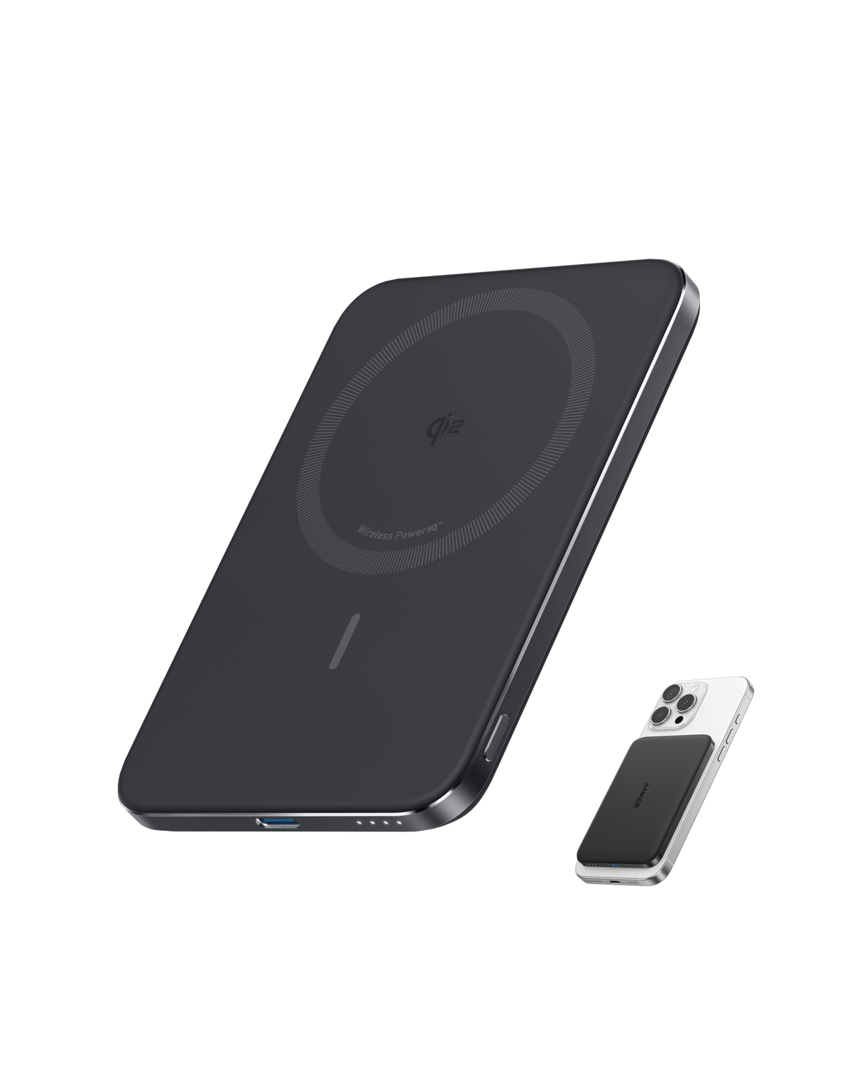 chargeur rapide (3 ports) + Batterie externe Anker Nano (5K)