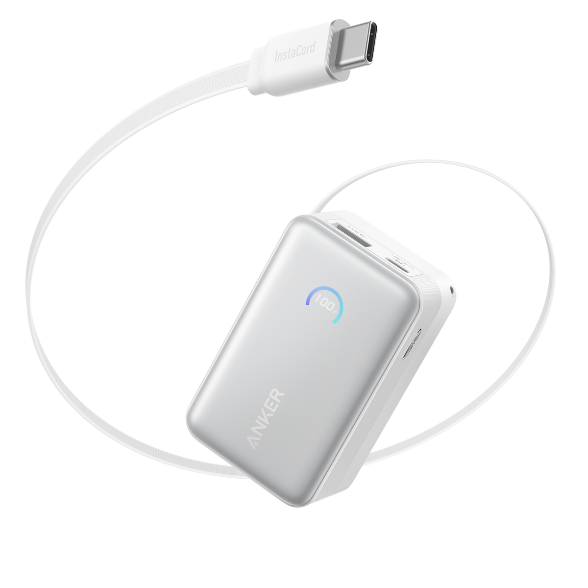 Batterie externe Anker Nano (10K, 45 W, câble USB-C rétractable intégré)
