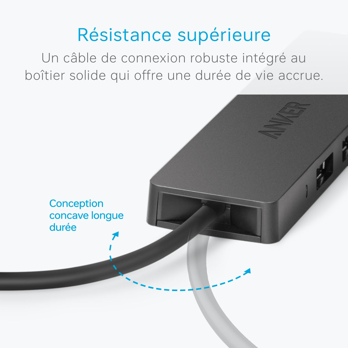 Hub de données 4 ports USB 3.0 ultra-fin