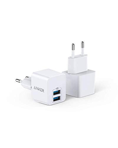 Anker Chargeur USB PowerPort Lot de 2 Mini Chargeurs muraux USB Ultra Compact 2