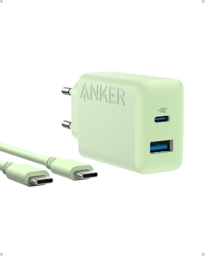Chargeur Anker 20 W (iPhone/iPad, USB-C, câble 1,5 m)