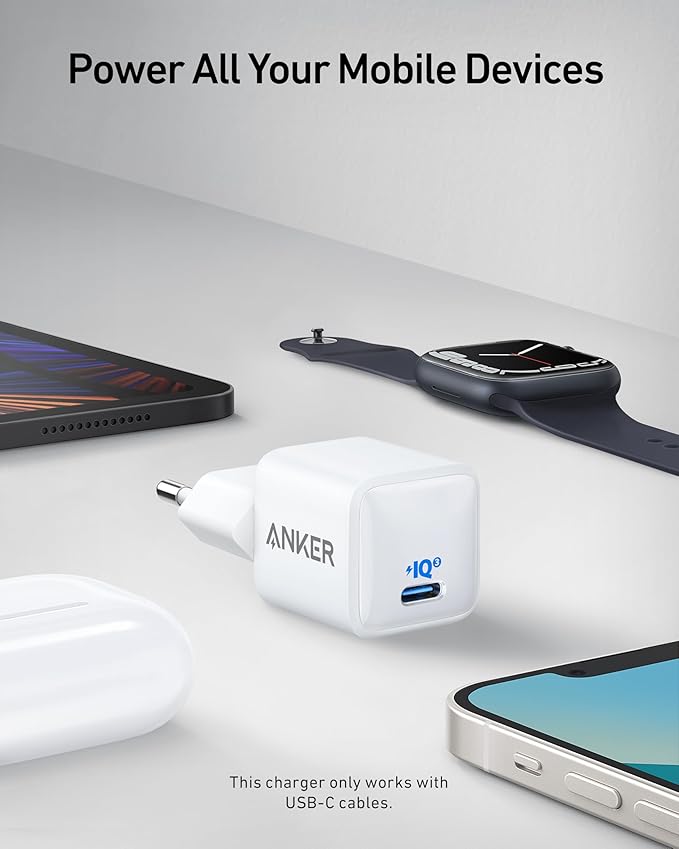 Anker 511 Chargeur iPhone USB C 20 W
