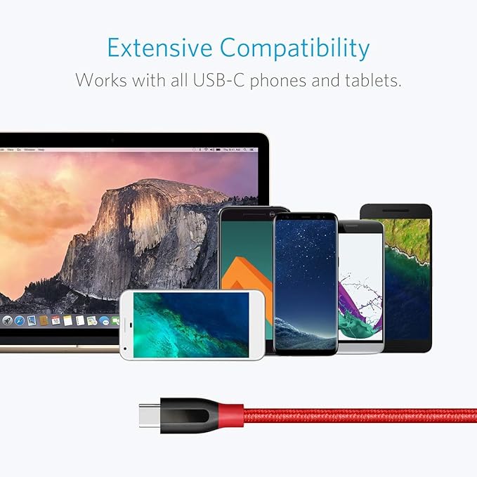 Câble Anker PowerLine+ (USB-C vers USB-A, 90 cm, nylon)
