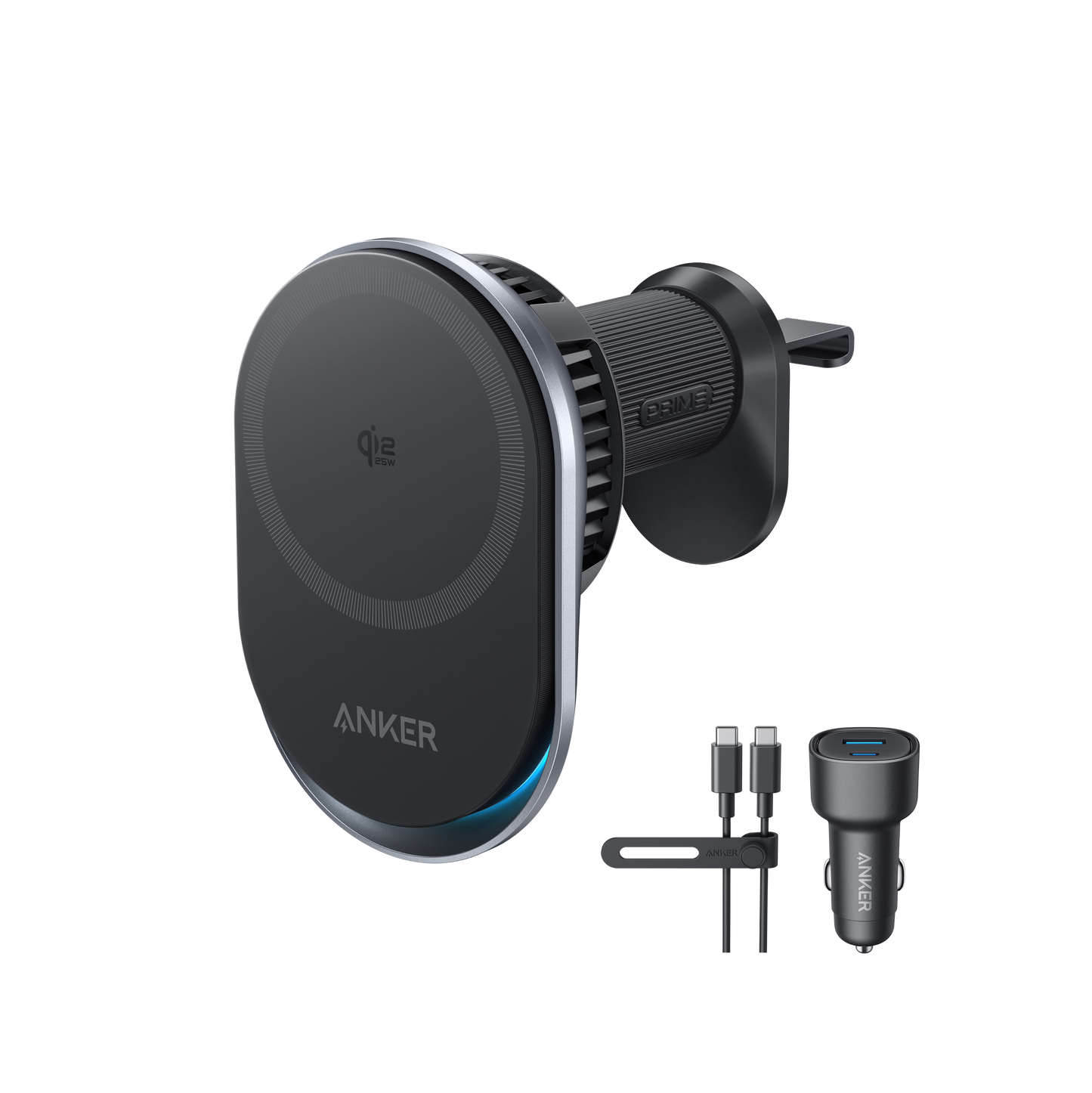 Chargeur sans fil Qi2 Anker Prime, pour port allume-cigare (MagGo, AirCool, Pad)