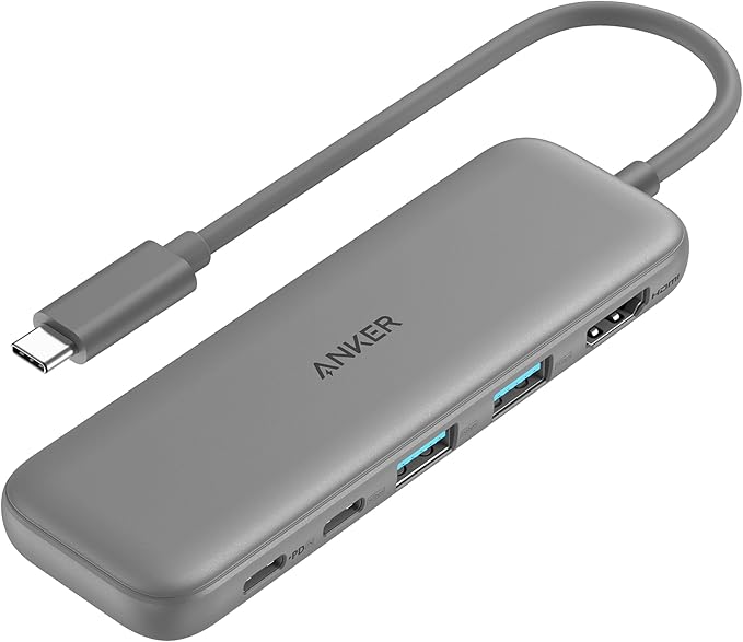 Anker Hub USB-C (5-en-1, HDMI 4K, MacBook/PC)