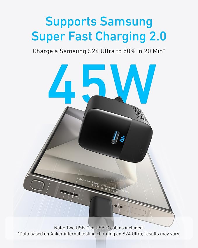 Anker Chargeur USB C Rapide 45 W