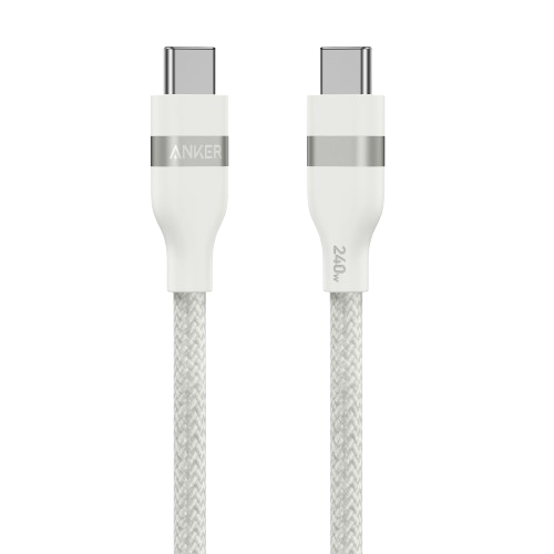 Câble Anker USB-C vers USB-C (180 cm, 240 W, upcyclé et tressé)