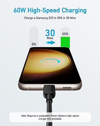 Anker 310 Câble de Charge USB-C vers USB-C (3 ft Tressé)