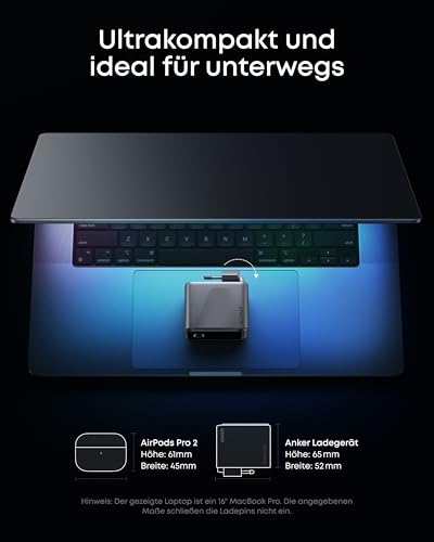 Chargeur Anker Prime (160 W, 3 ports) +PowerBank Anker (25K, 165 W)