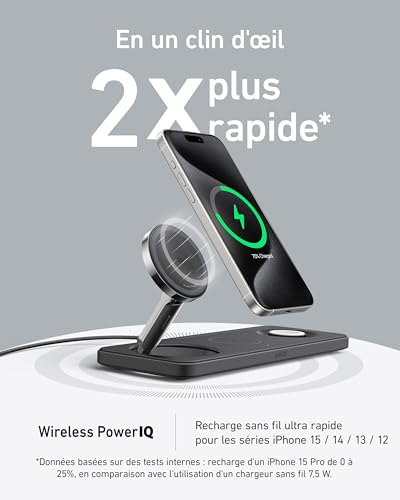 Anker station de recharge à induction MagGo (3-en-1, Pad)