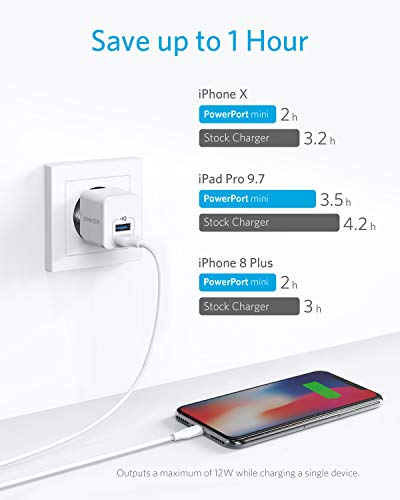 Anker Chargeur USB PowerPort Lot de 2 Mini Chargeurs muraux USB Ultra Compact 2